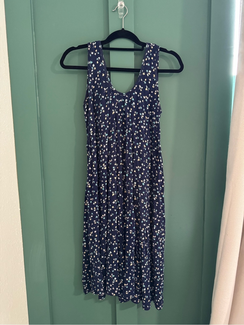 Latched Mama Navy Floral Jumpsuit Romper